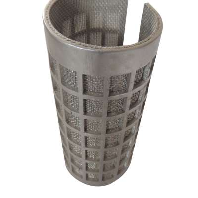 Perforated Stainless Steel Sintered Wire Mesh Filter Tube