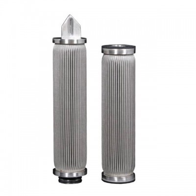 40Inch 20um 316L Stainless Steel Pleated Candle Filter For Polyester Fiber